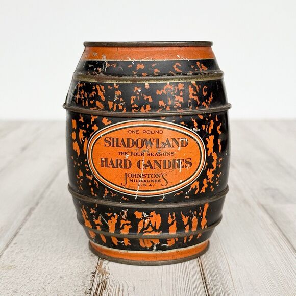 Vintage Johnston’s Shadowland Hard Candies Tin - Picture 4 of 12